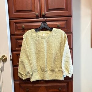 NWT Lululemon Crew Neck crop Sweatshirt in Light Green